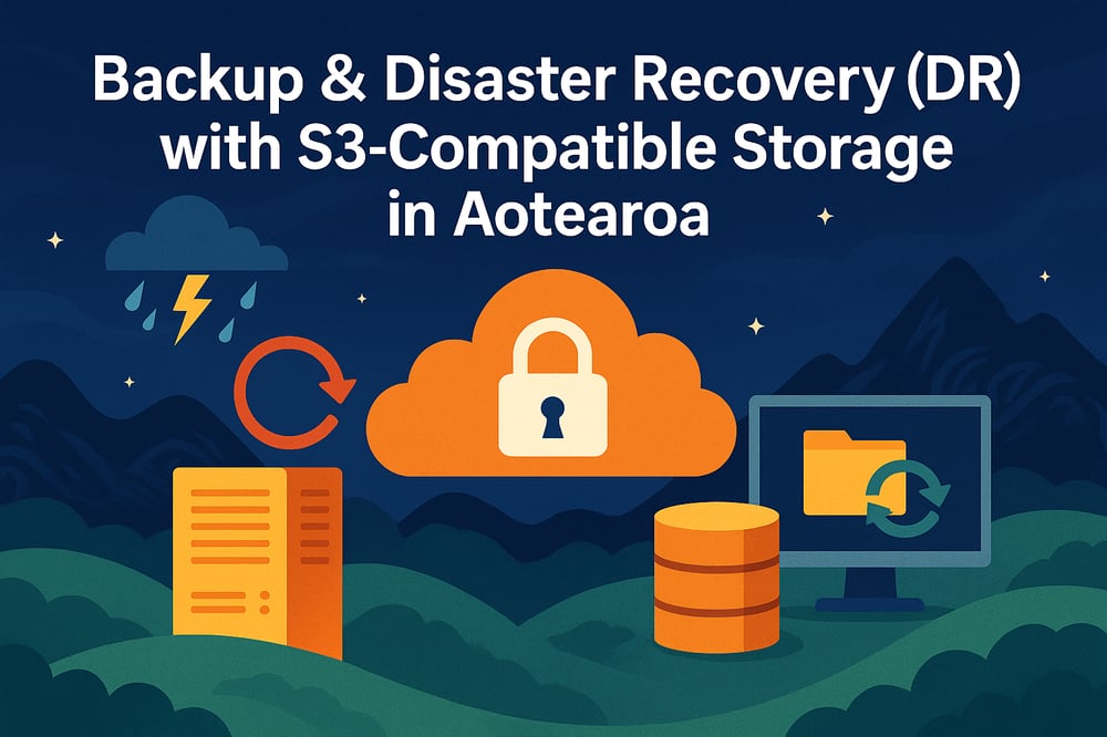  Backup & DR with S3‑Compatible Storage in Aotearoa